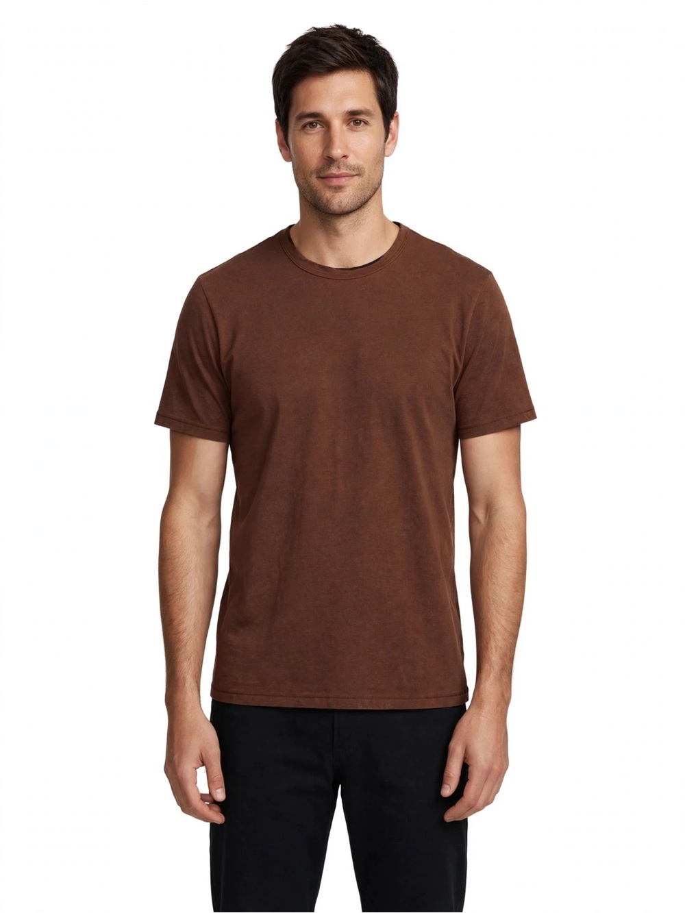 Rag And Bone M Brown T Shirt Short Sleeve Crewneck Minimalist Designer Mens